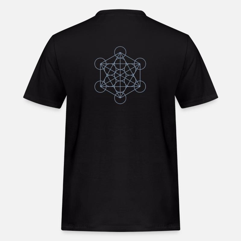 merkaba - Männer Workwear T-Shirt - Schwarz