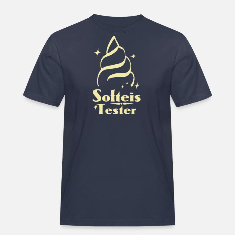 Softeis Tester - Männer Workwear T-Shirt - Navy
