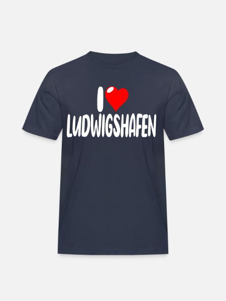 ludwigshafen - Männer Workwear T-Shirt - Navy