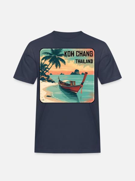 Koh Chang - Männer Workwear T-Shirt - Navy