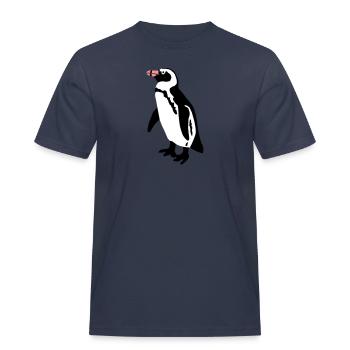 Pinguin - Männer Workwear T-Shirt - Navy - Vorne - AI Model Male 178 light (178cm)