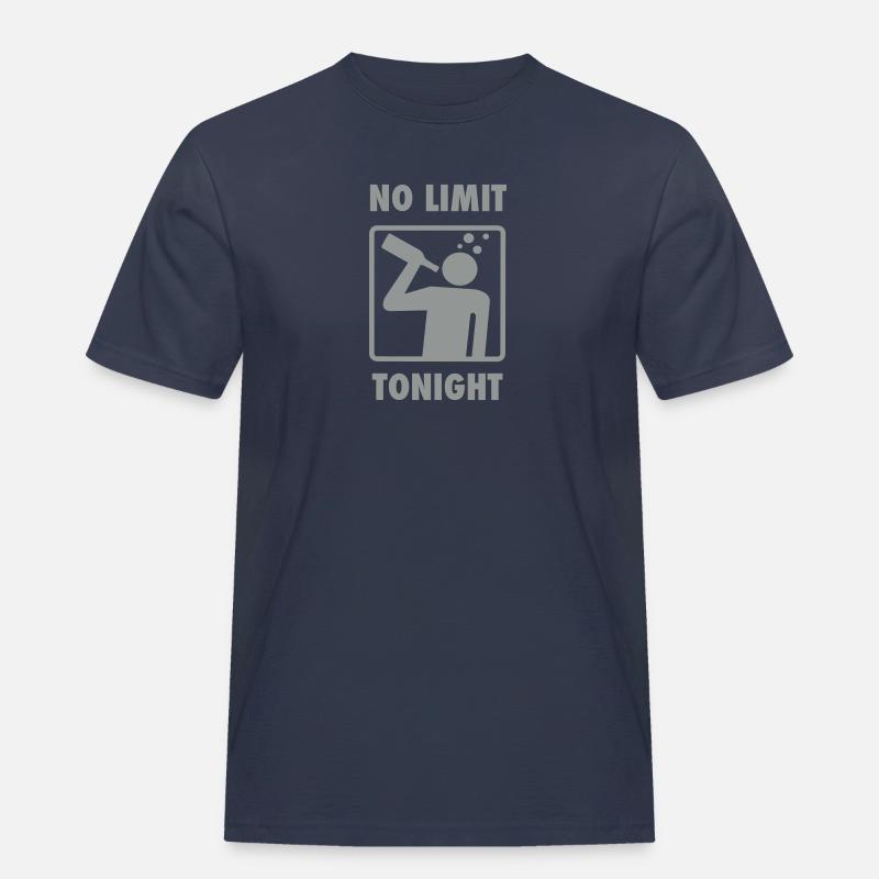 keine Begrenzung (oder fast) - Männer Workwear T-Shirt - Navy