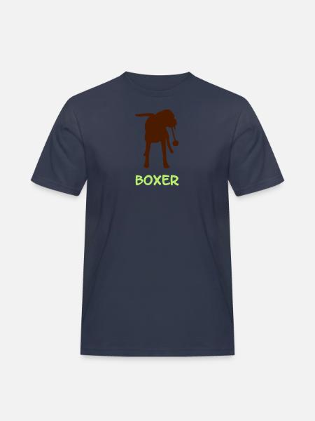 Boxer_2_cb - Männer Workwear T-Shirt - Navy