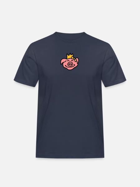 Pricess Pig Head - T-shirt Workwear homme - bleu marine