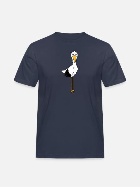 stork - T-shirt Workwear homme - bleu marine
