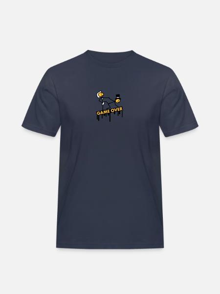 bachelor_party_game_over - Men's Workwear T-Shirt - navy
