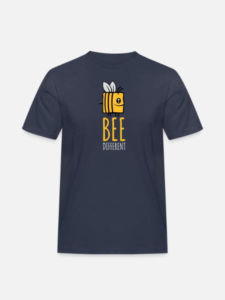 bee different Spruch Quote - Men's Workwear T-Shirt - navy