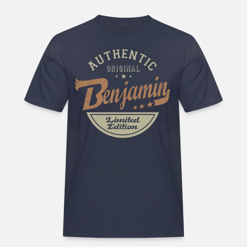 Benjamin personalized gift name benjamin - Men's Workwear T-Shirt - navy