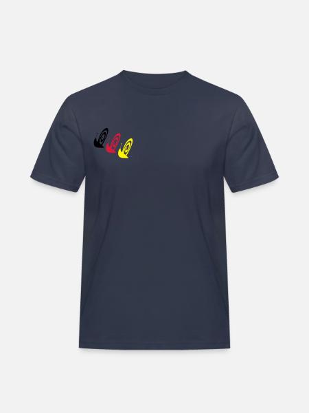 Snail - Men's Workwear T-Shirt - navy