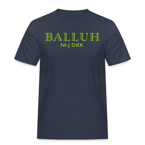 BALLUH NI-J DIEK - navy/neon - Mannen Workwear T-shirt