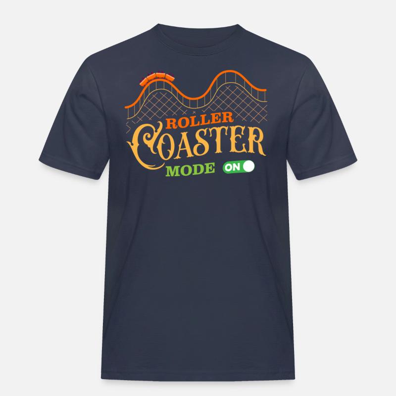 Roller coaster, roller coaster, looping - Men's Workwear T-Shirt - navy