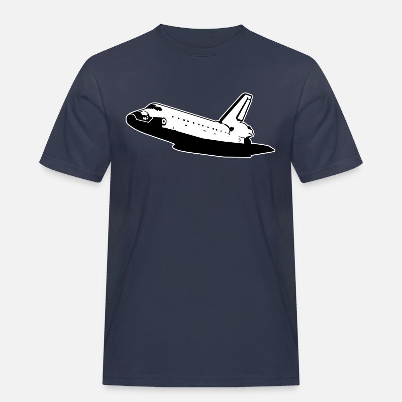 Space Shuttle (no emblems) - Men's Workwear T-Shirt - navy