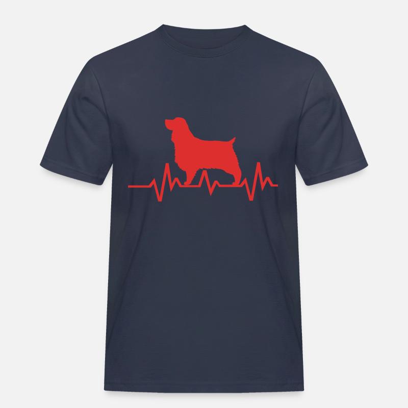 Springer Spaniel - Männer Workwear T-Shirt - Navy