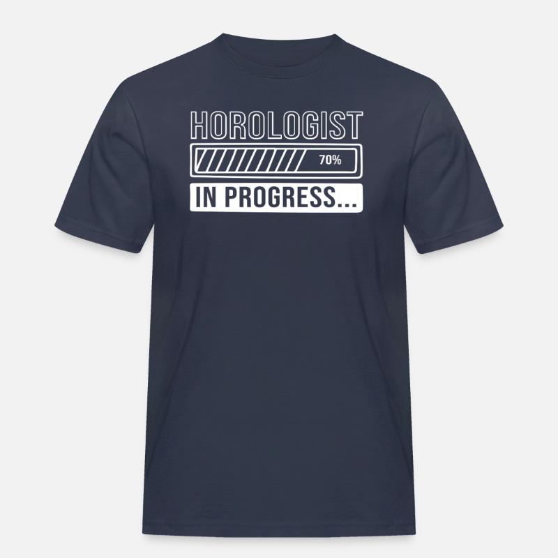 Clockwork Clock - Men's Workwear T-Shirt - navy
