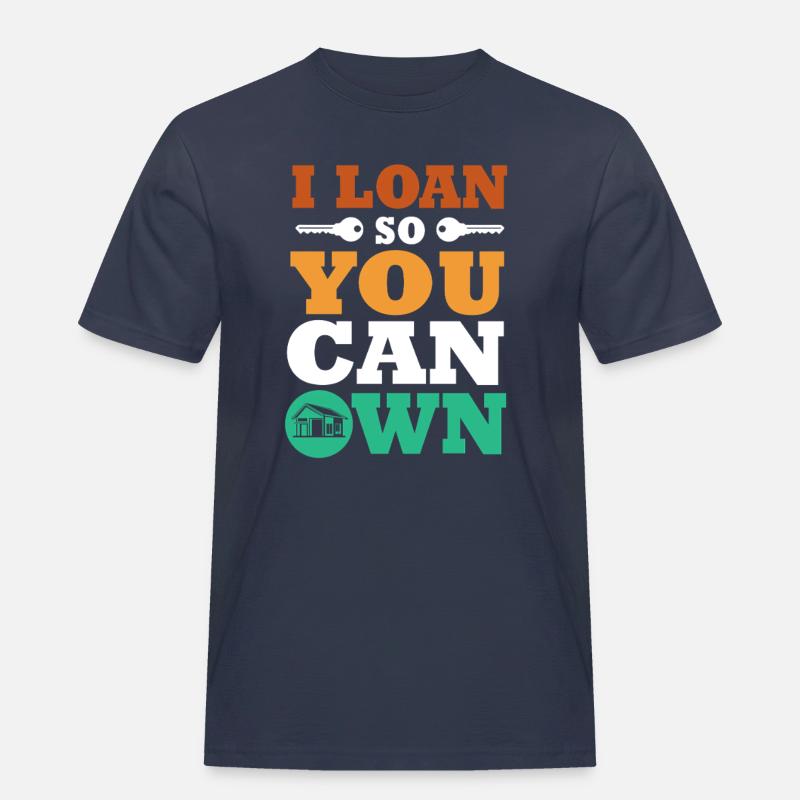 Mortgage Condominium Debt - Men's Workwear T-Shirt - navy
