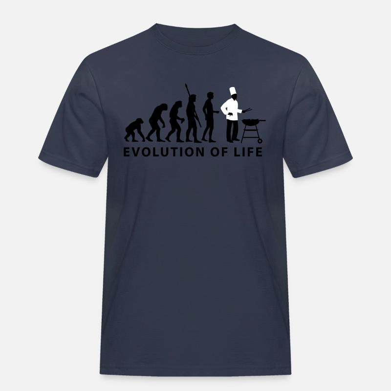 evolution_grill_e_2c - Men's Workwear T-Shirt - navy