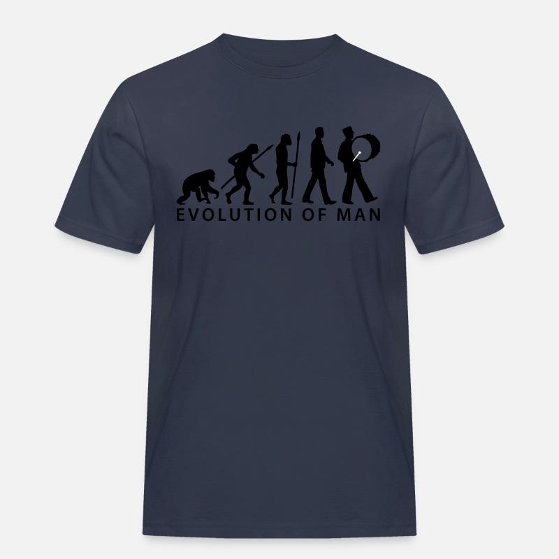 evolution_spielmannszug_pauke_112015_c_2 - Männer Workwear T-Shirt - Navy
