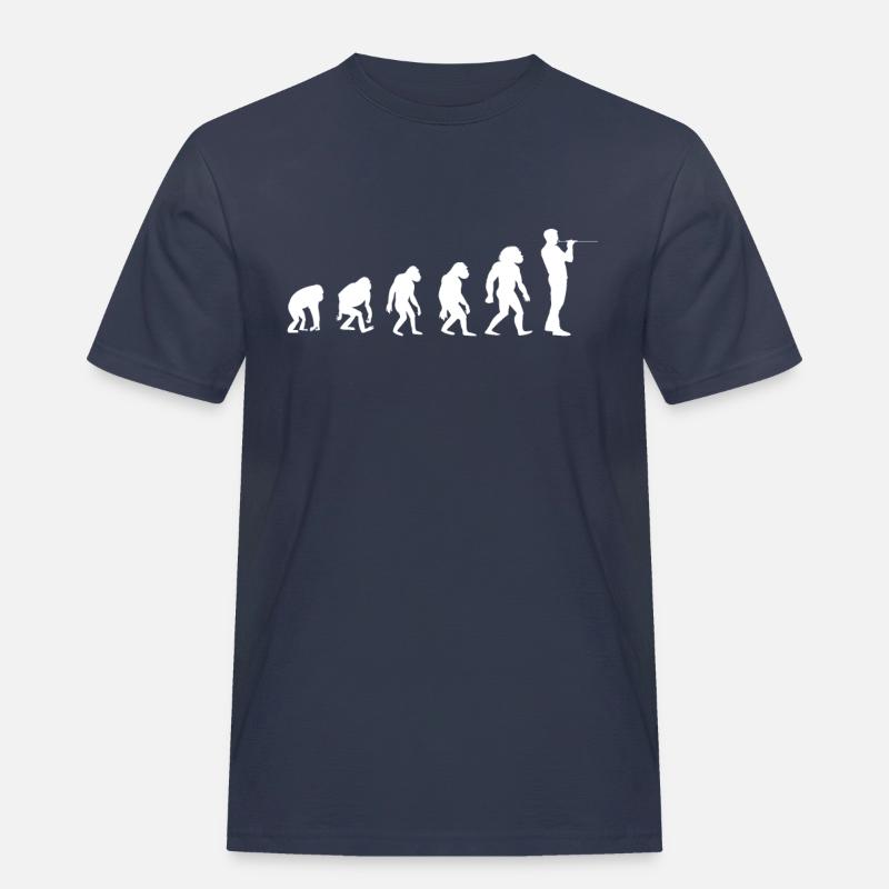 Blasrohrschießen Evolution Blasrohrsport Blasrohr - Männer Workwear T-Shirt - Navy