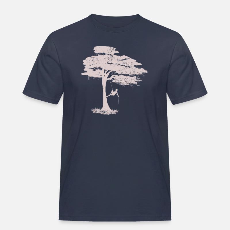 Baumkletterer - Männer Workwear T-Shirt - Navy