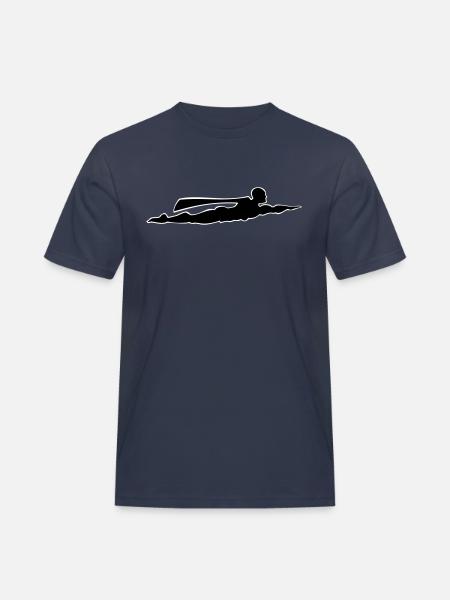 Superheld zweifarbig - Männer Workwear T-Shirt - Navy