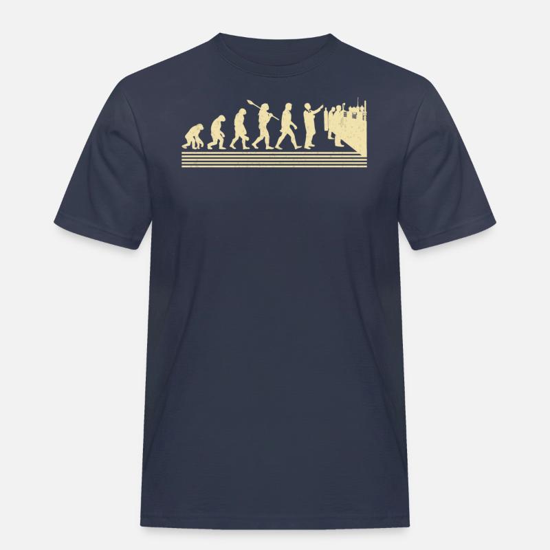 Labortechniker Evolution - Männer Workwear T-Shirt - Navy