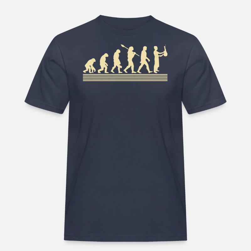 Metzger-evolution - Männer Workwear T-Shirt - Navy