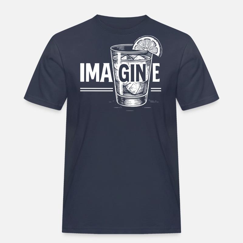 Imagine: Perfekte Geschenkidee! - Männer Workwear T-Shirt - Navy