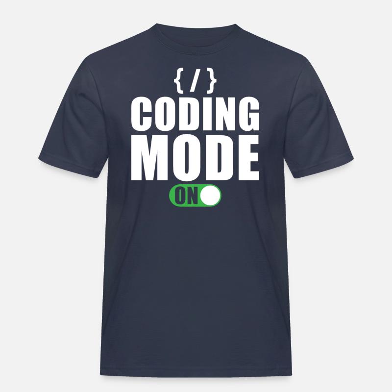 Coder Entwickler Programmierer Geschenk - Männer Workwear T-Shirt - Navy