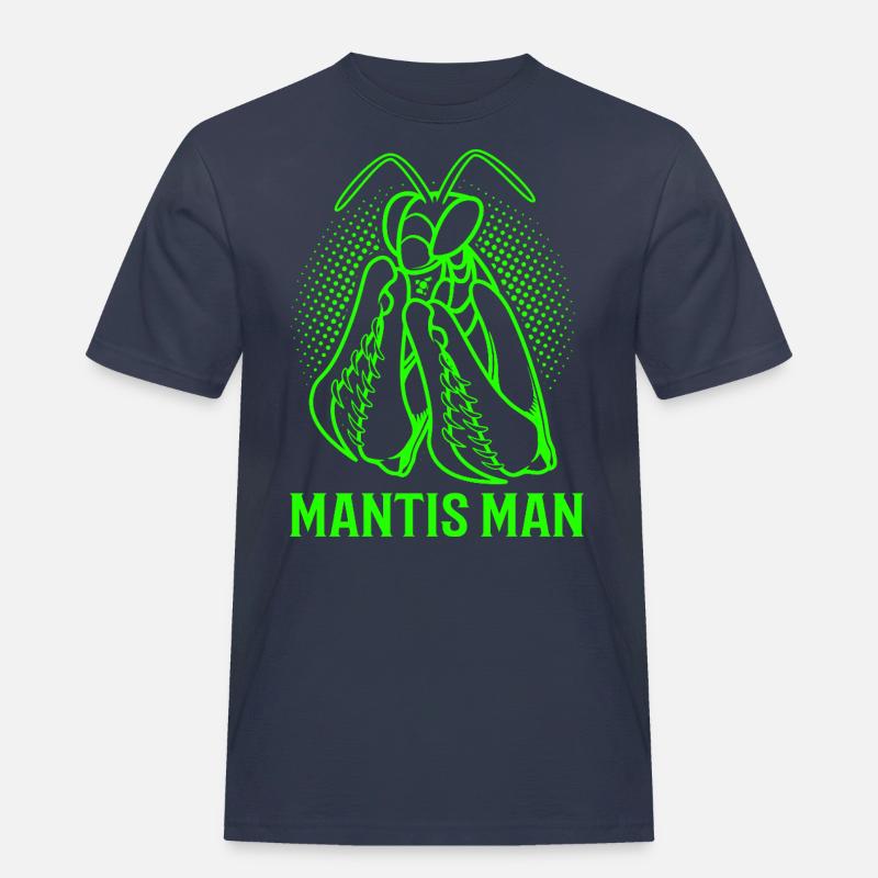 Mantis Gottesanbeter Gottesanbeterin - Männer Workwear T-Shirt - Navy