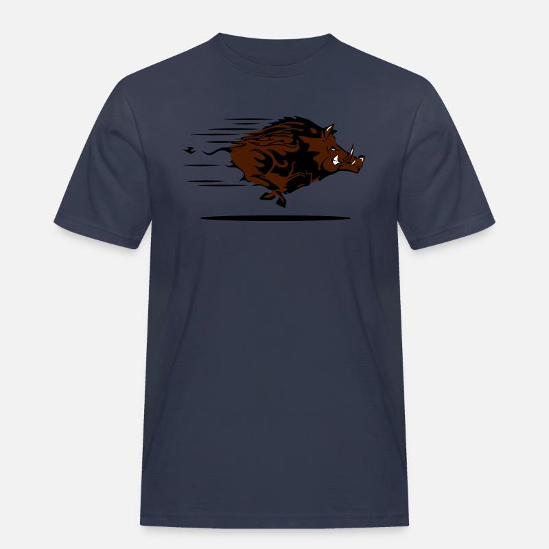 cinghiale - Maglietta da lavoro per uomo - navy