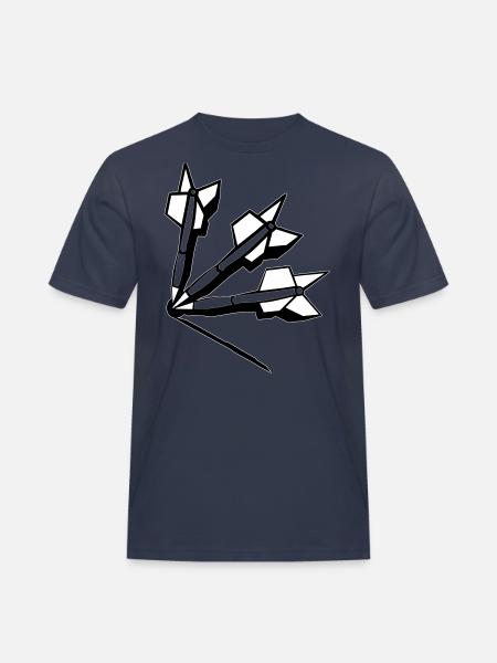 darten - Männer Workwear T-Shirt - Navy