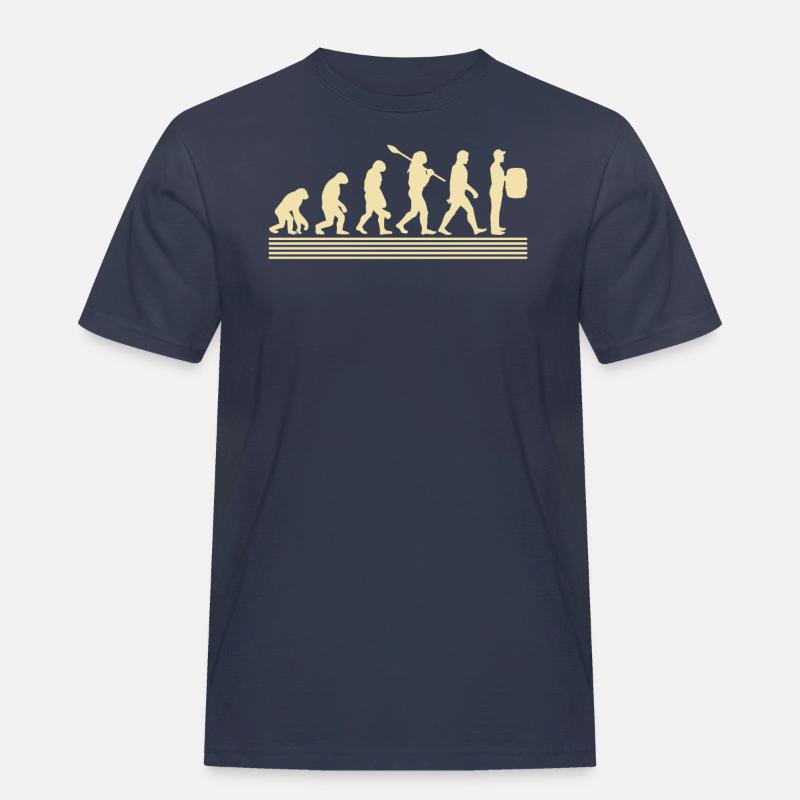 Winzer-evolution - Männer Workwear T-Shirt - Navy