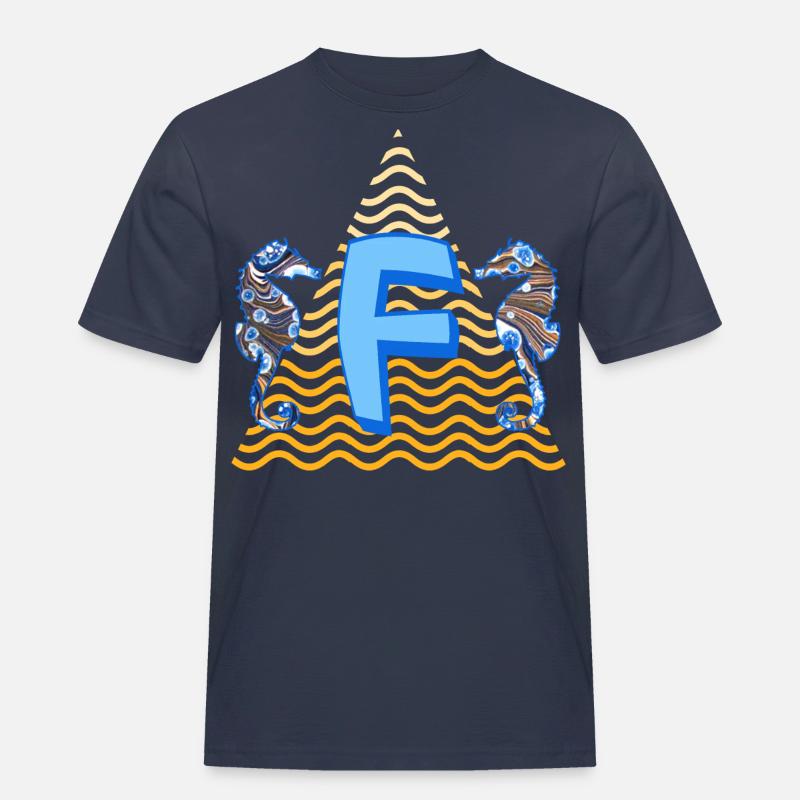 seepferdchen e 262 f - Männer Workwear T-Shirt - Navy