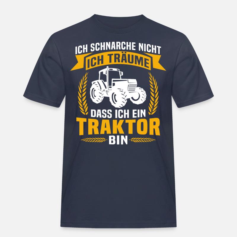 Ich Ein Traktor Bin - Männer Workwear T-Shirt - Navy