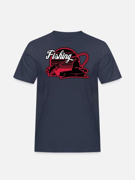 fishing - Men's Workwear T-Shirt - navy