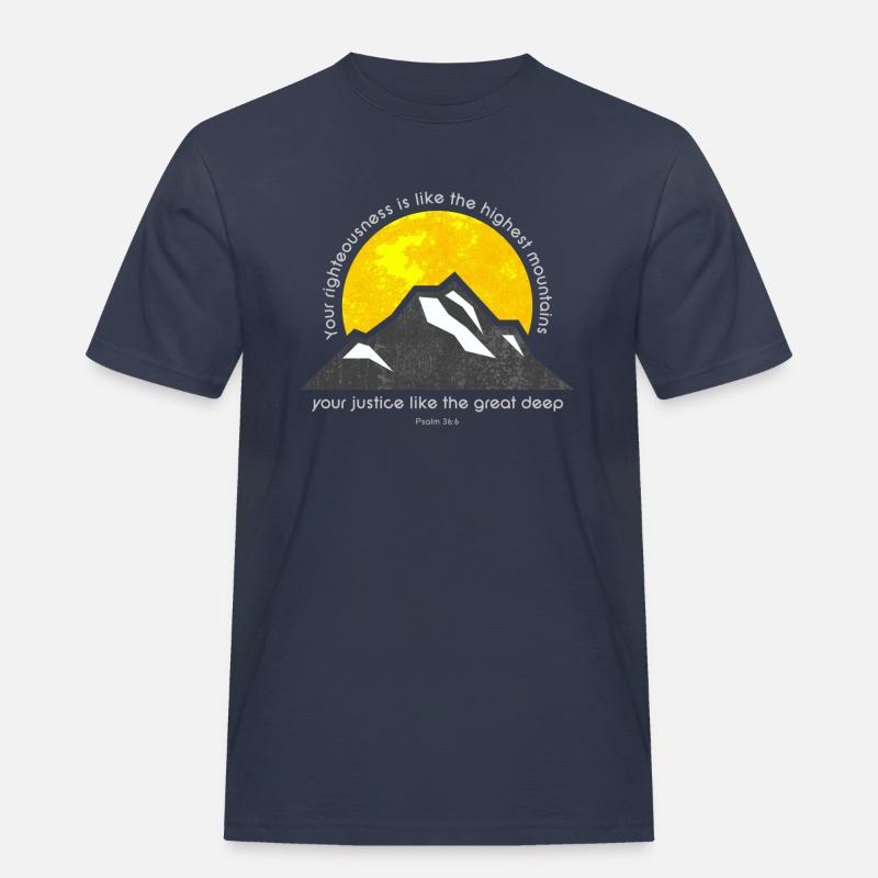 Ps 36: 6 - Männer Workwear T-Shirt - Navy