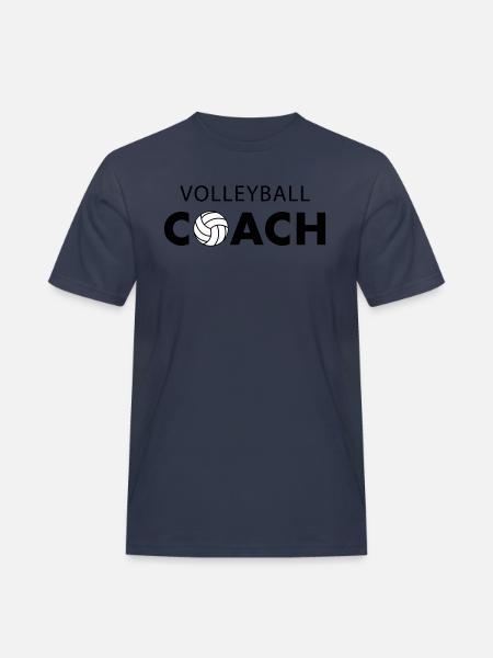 Volleyball Coach - Männer Workwear T-Shirt - Navy