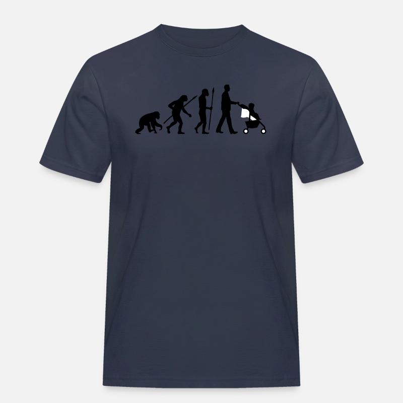 evolution_kinderkarre_032014_mann_b_2c - Männer Workwear T-Shirt - Navy
