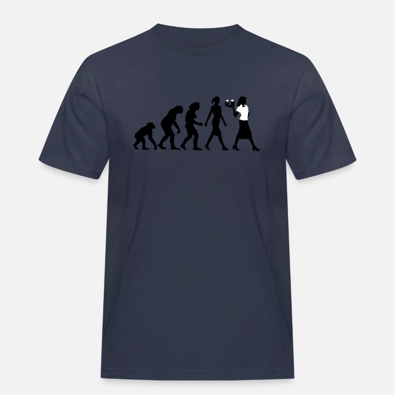 evolution_kellnerin_122013_a_2c - Männer Workwear T-Shirt - Navy