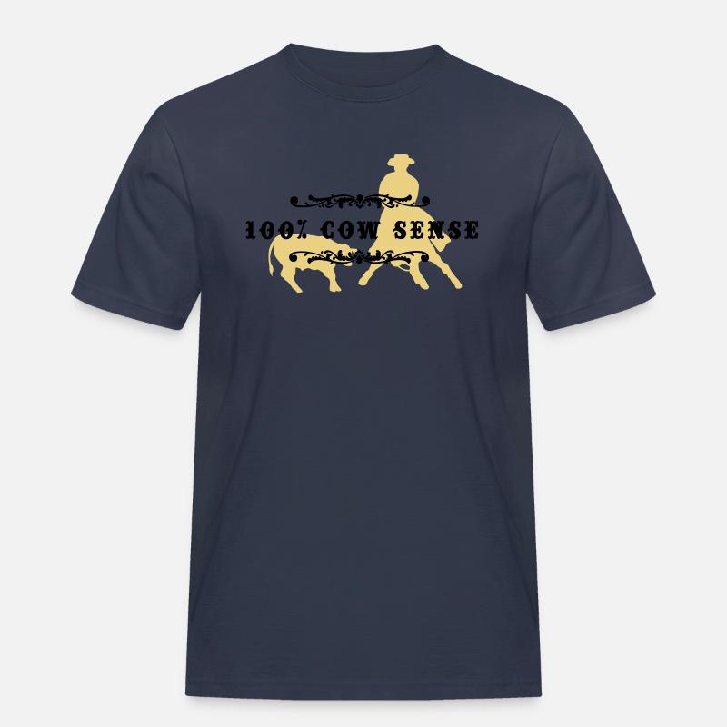 (cowsense_2c) - Männer Workwear T-Shirt - Navy