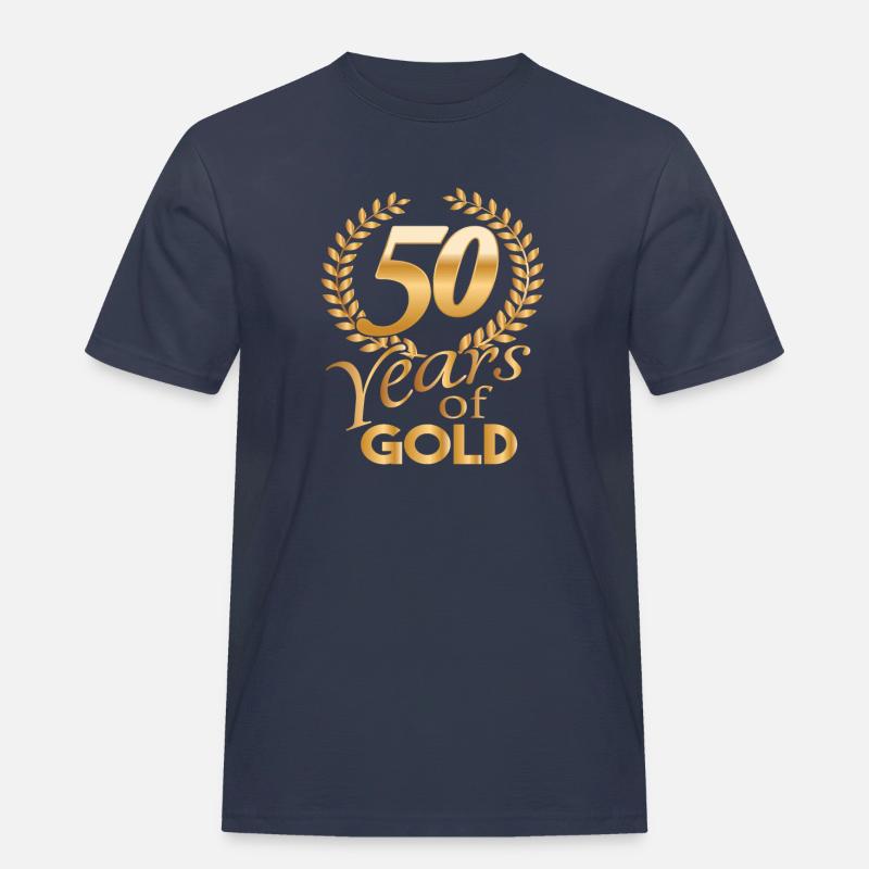 Anni d'oro 50 anni d'oro camicia - Maglietta da lavoro per uomo - navy