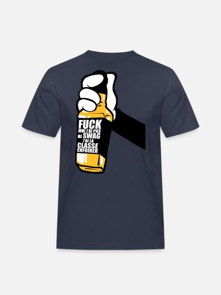 Hand Fuck Swag - T-shirt Workwear homme - bleu marine