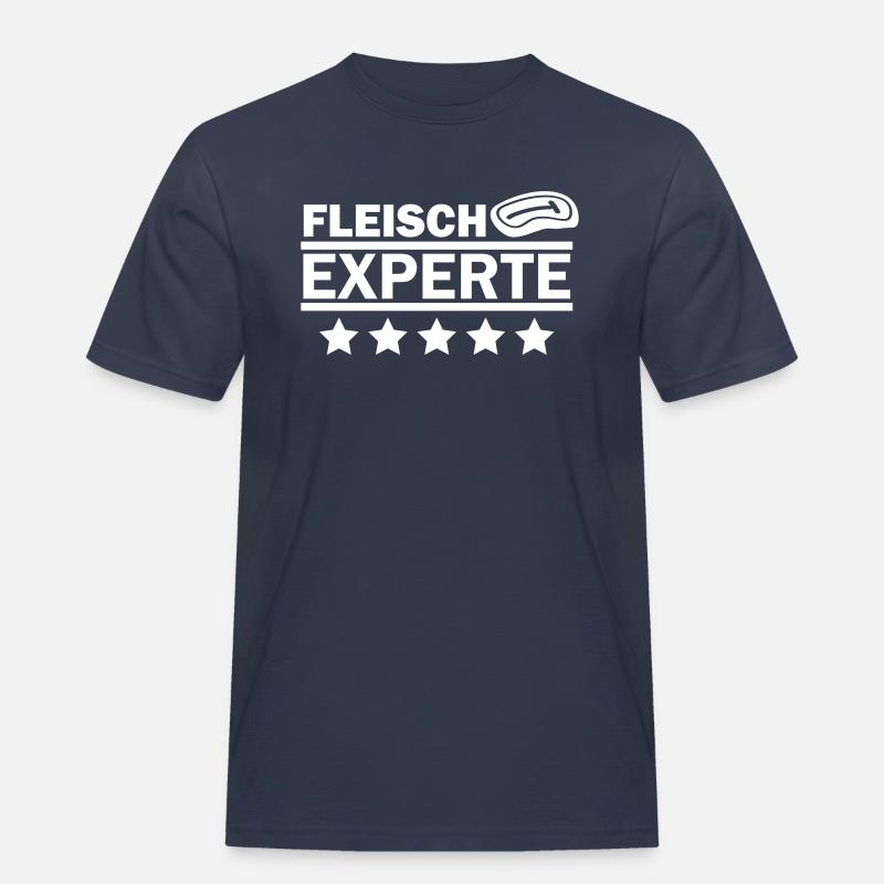 fleisch experte - Männer Workwear T-Shirt - Navy