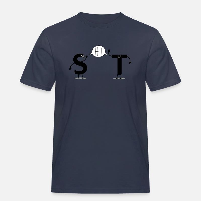 shit - Maglietta da lavoro per uomo - navy