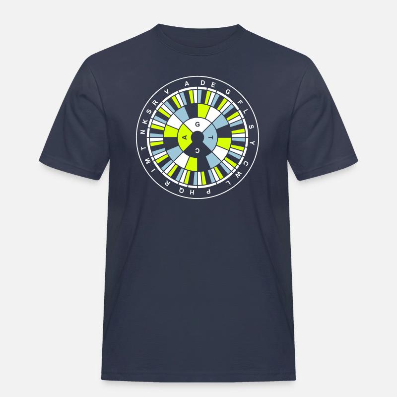 Genetic Code Nerd v1 - Männer Workwear T-Shirt - Navy