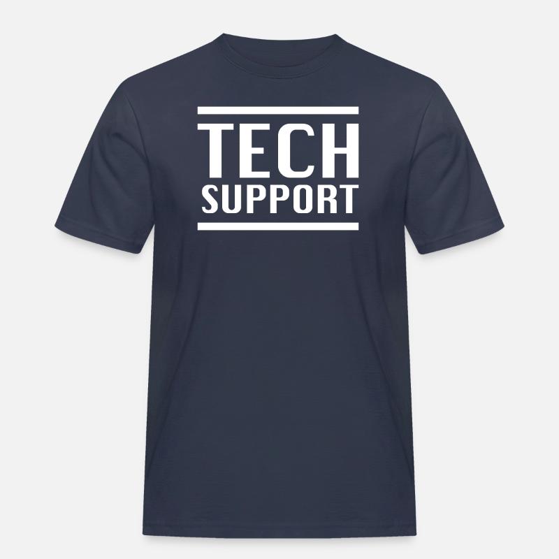 Technischer Support - Männer Workwear T-Shirt - Navy