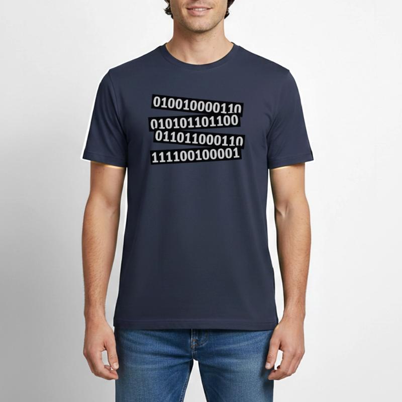 Langage de programme de code binaire T-shirt Workwear homme