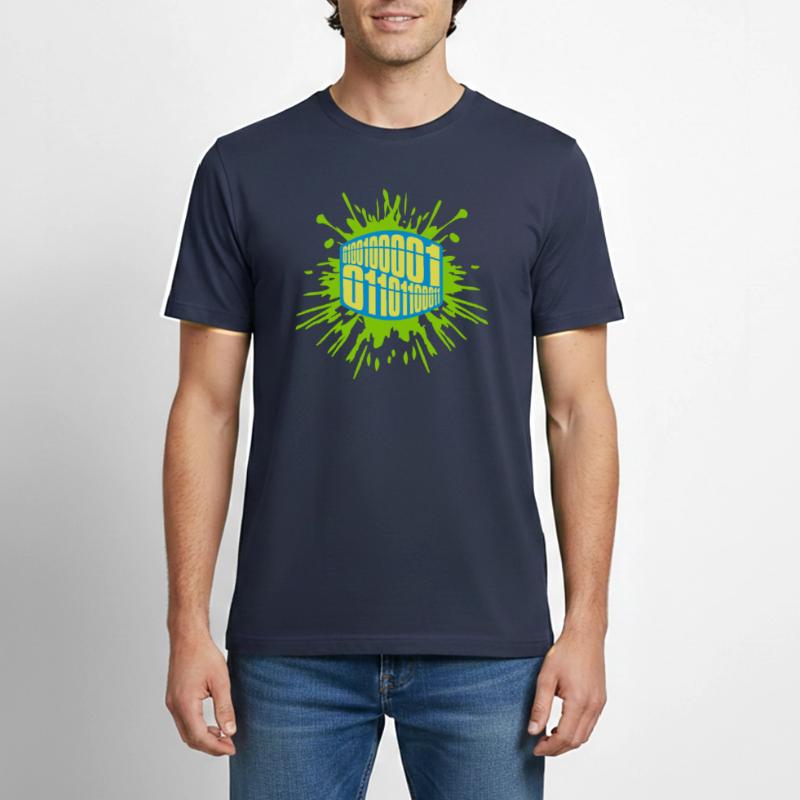 Binary Code Program Language Men's Workwear T-Shirt