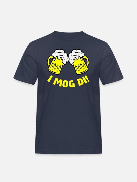 beer i mog di - Men's Workwear T-Shirt - navy