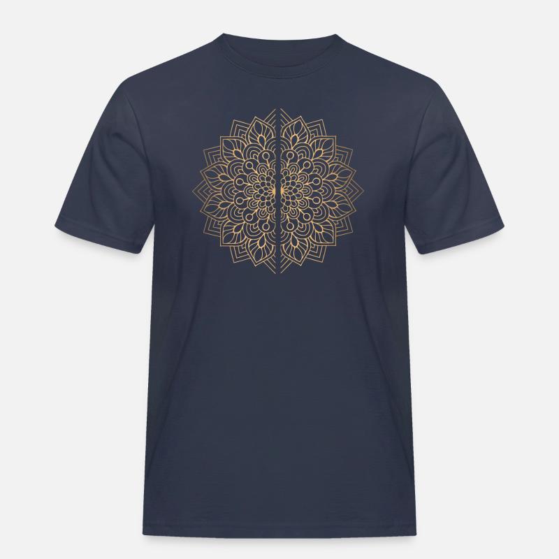 Golden Manalda / Yoga oder Gym - Männer Workwear T-Shirt - Navy
